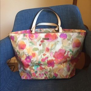 Kate Spade patent leather floral tote